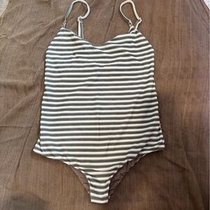 Acacia Swimwear Monochrome Striped One Piece